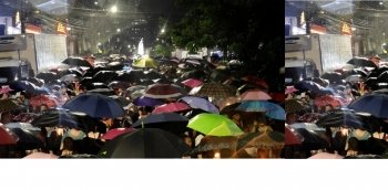 Procissão Luminosa de Fátima reúne multidão em Belém apesar de chuva e acidente